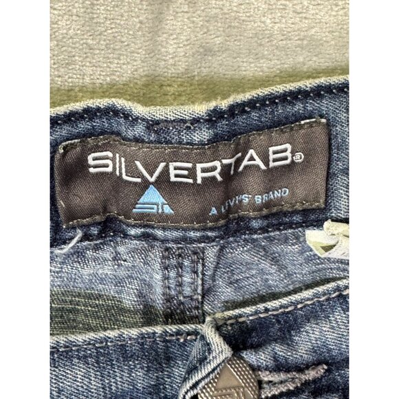 Levis Silvertab Carpenter Jeans Size 42x30 Relaxed Fit  Cotton Blue Denim Made I - Picture 5 of 16